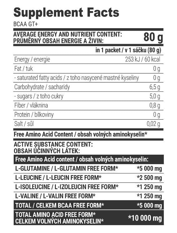 BCAA GT+ - 80 grama