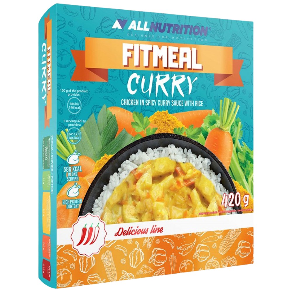 FitMeal Curry | Gotov obrok visokog proteina-420 grama