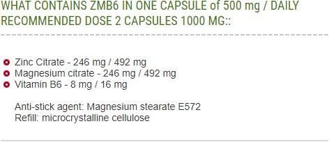 ZMB6 500 mg - 60 kapsula