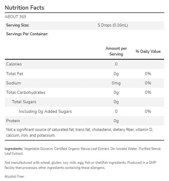Bolji Stevia® tekućina | Glicerit - 237 ml
