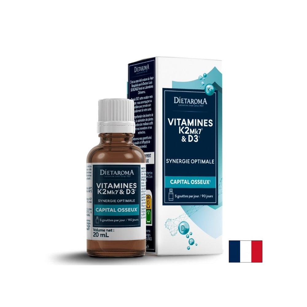 Njega kosti - vitamin D3+ K2, 20 ml kapi