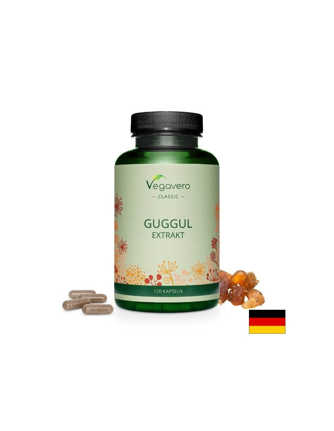 Guggul ekstrakt, 120 kapsula, 100% veganski <tc>Vegavero</tc>