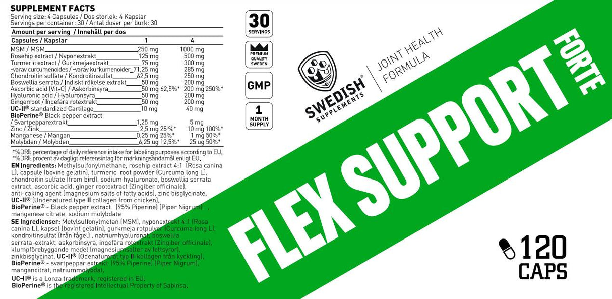 Flex podrška Forte | s UC -II® - 120 kapsula
