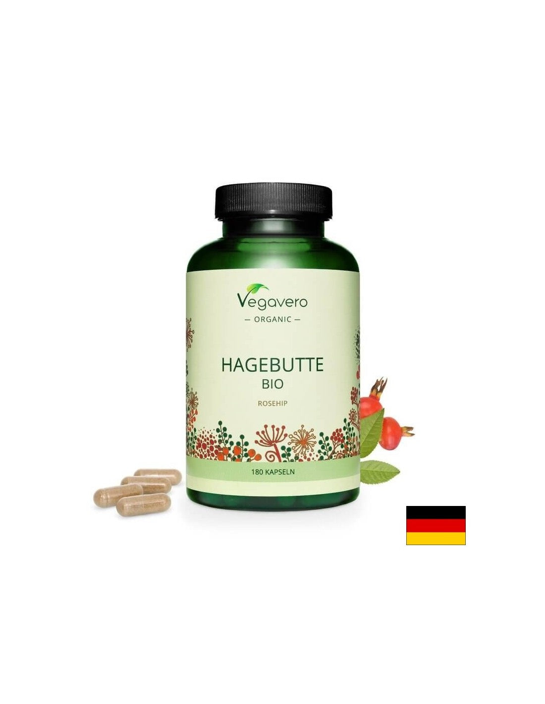 Hagebutte Bio/ Bio Shipka, 180 kapsula, 100% veganski <tc>Vegavero</tc>
