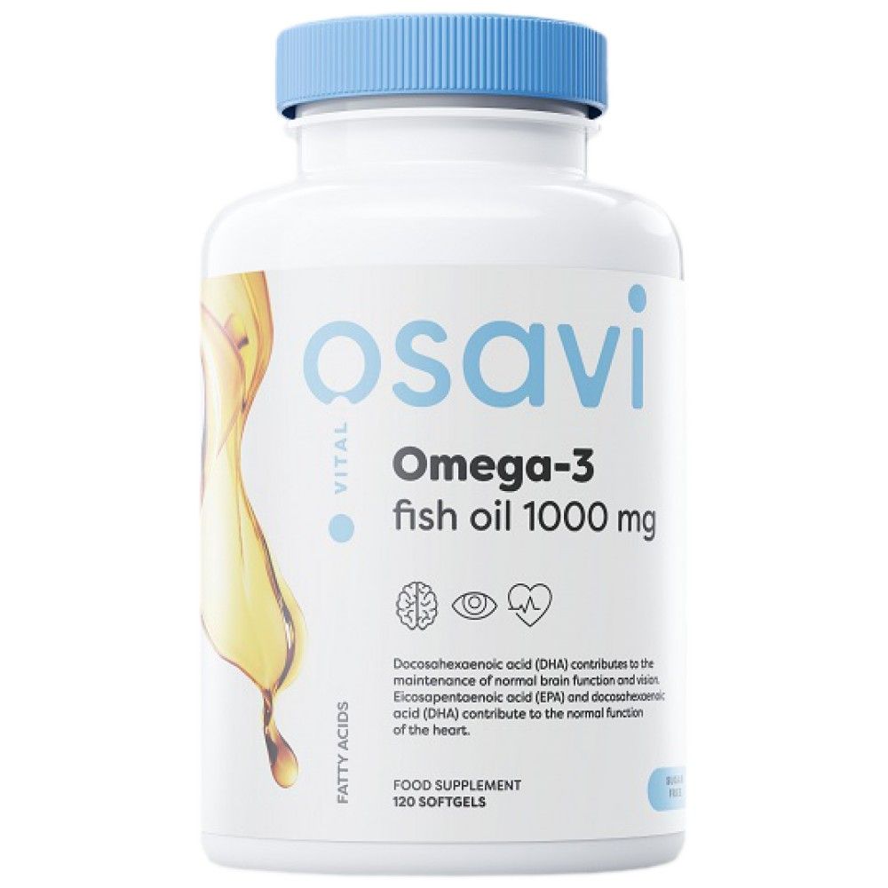 Omega 3 riblje ulje 1000 mg / limun okus - 120 gel kapsula