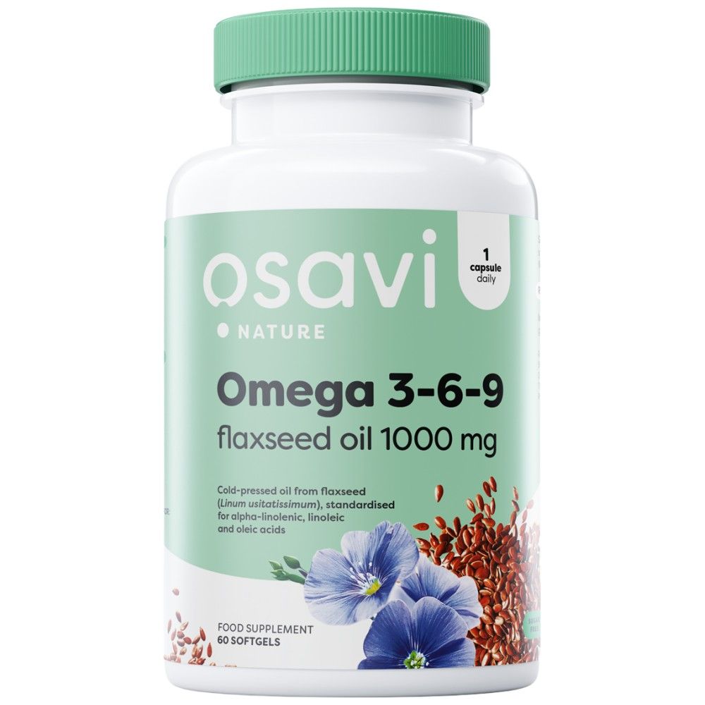 Omega 3-6-9 laneno sjeme ulje 1000 mg-60 Softgels