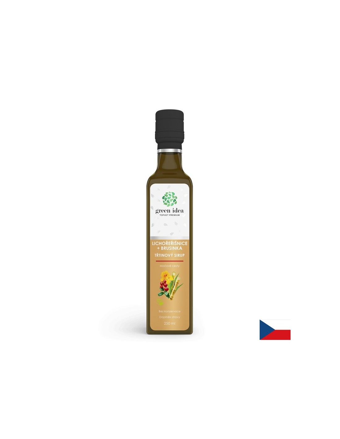 Tanki sirup s lingonberry i brusnom - Urinarno zdravlje i imunitet, 250 ml, s doziranjem