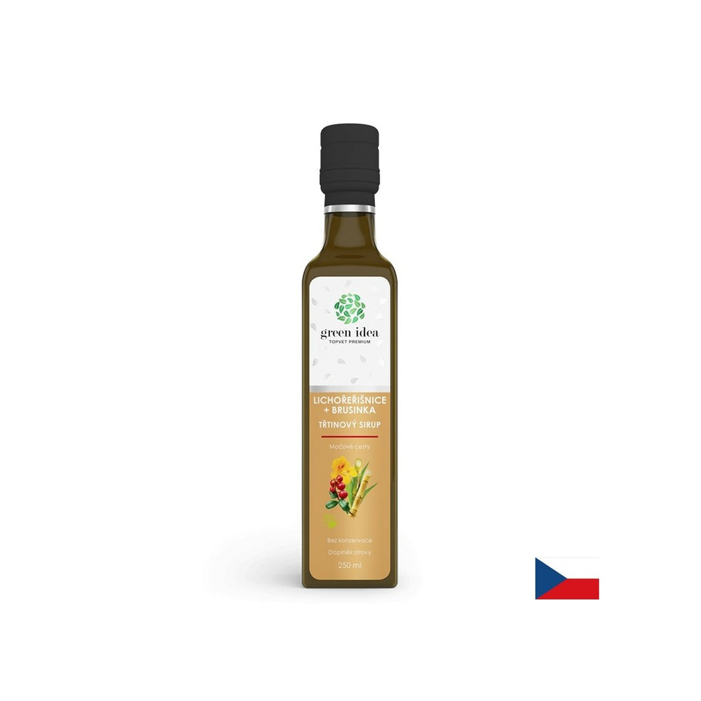 Tanki sirup s lingonberry i brusnom - Urinarno zdravlje i imunitet, 250 ml, s doziranjem