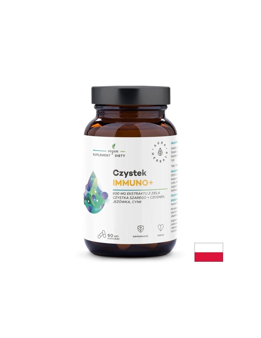 Immuno + (biljna formula + cink), 60 kapsula