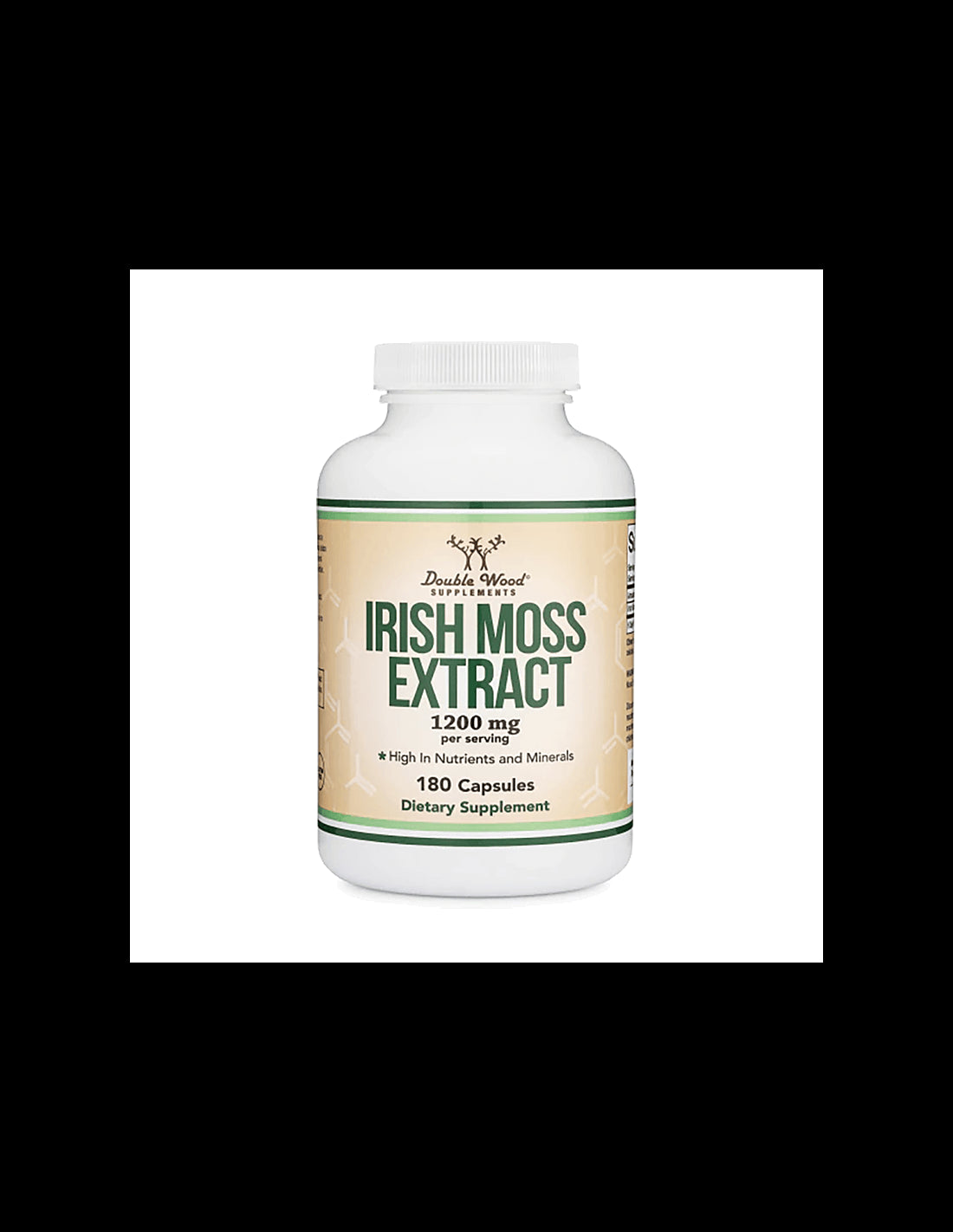 Irish sea moss - Red algae (Irish moss), 180 capsules Double Wood - Nutra Best Europe