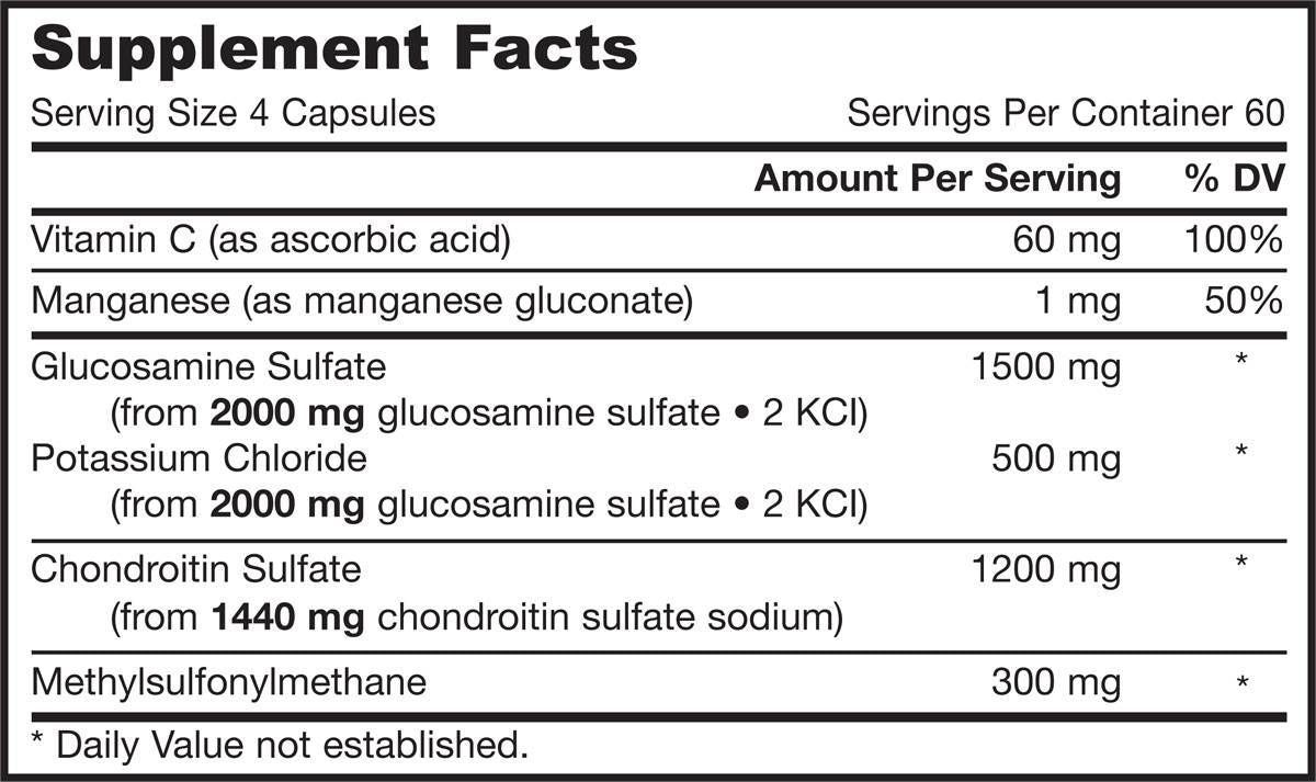 Glukozamin, hondroitin, MSM - 240 kapsula