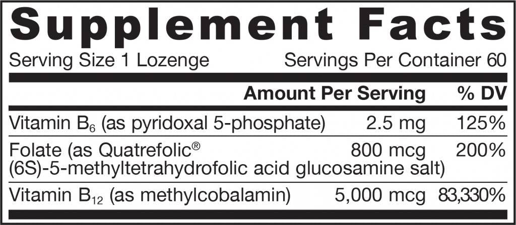 Metil B -12 5000 mcg i metil folat 800 mcg - 60 sublingvalnih tableta