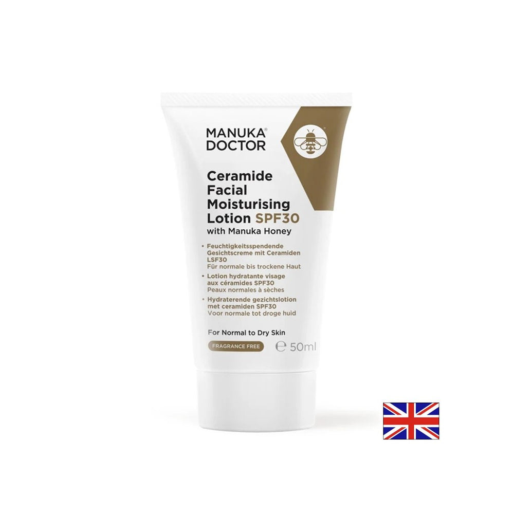 Hidratantni losion za lice s ceramidima i medom manuka, SPF30, 50 ml