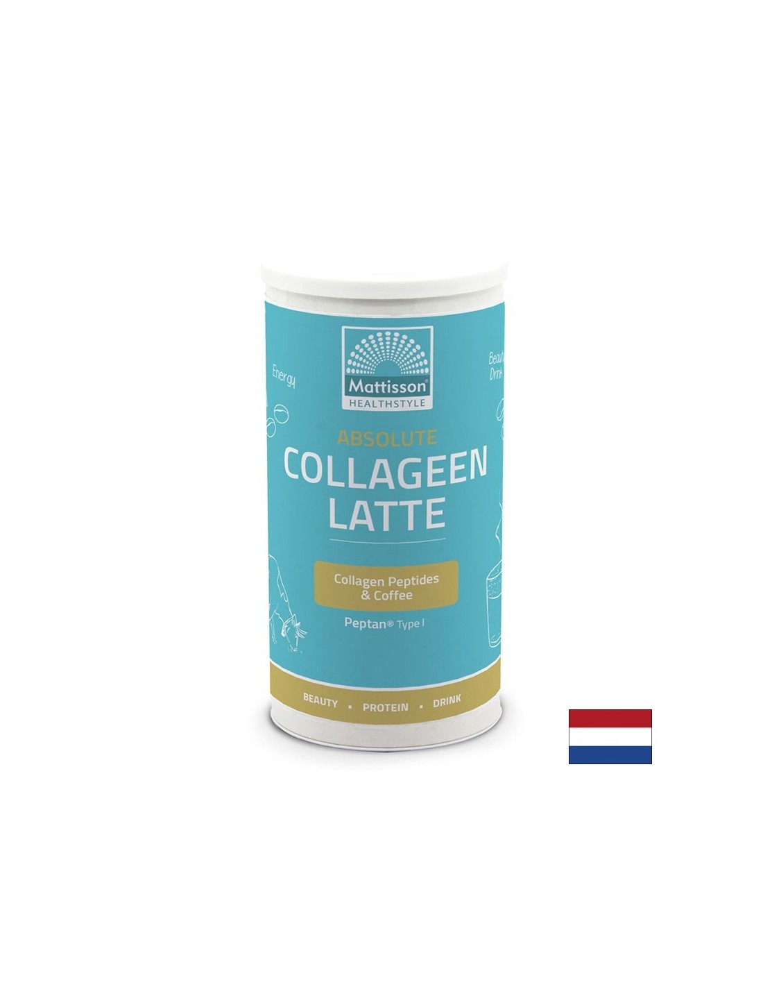 Collagen Latte - Instant piće s okusom kapućina, 180 g u prahu