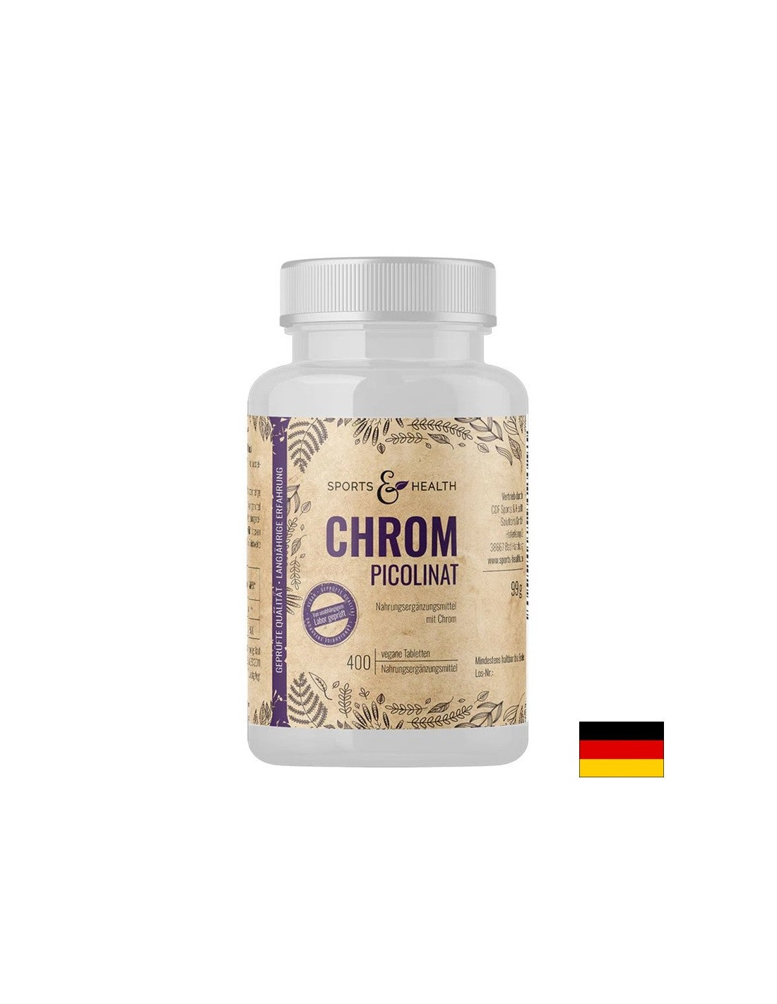 Kontrola težine i šećera u krvi - krom (picolinanat), 200 µg x 400 tableta