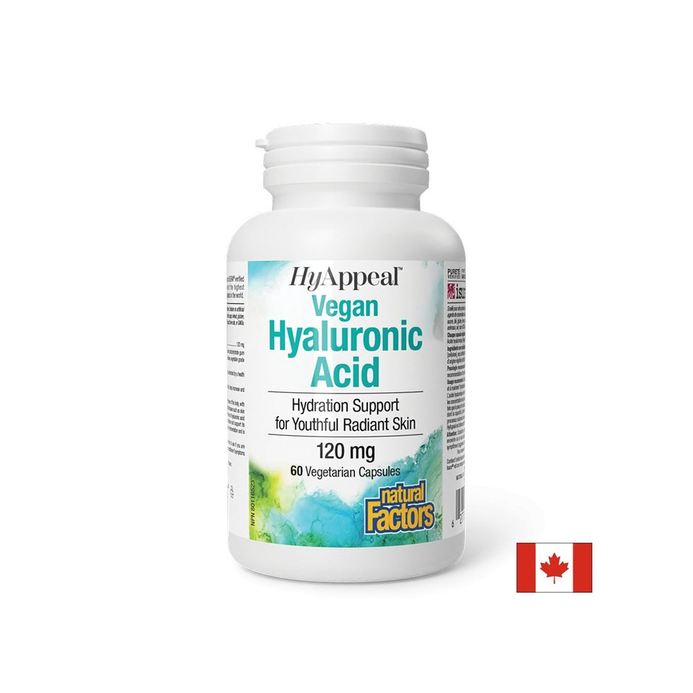 Prekrasna koža - Zdravi zglobovi - Hijaluronska kiselina Hyappeal® (vegan), 120 mg x 60 V kapsule