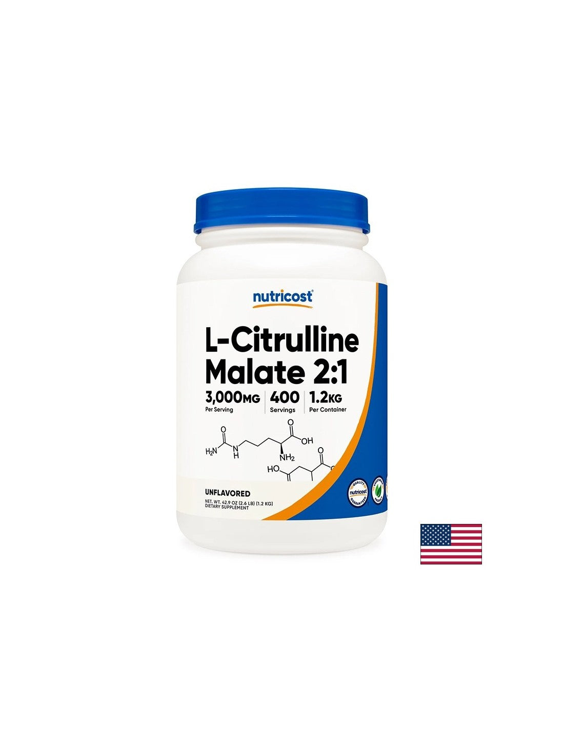 L -citrulin (malat) - izdržljivost i oporavak mišića, 1,2 kg praha