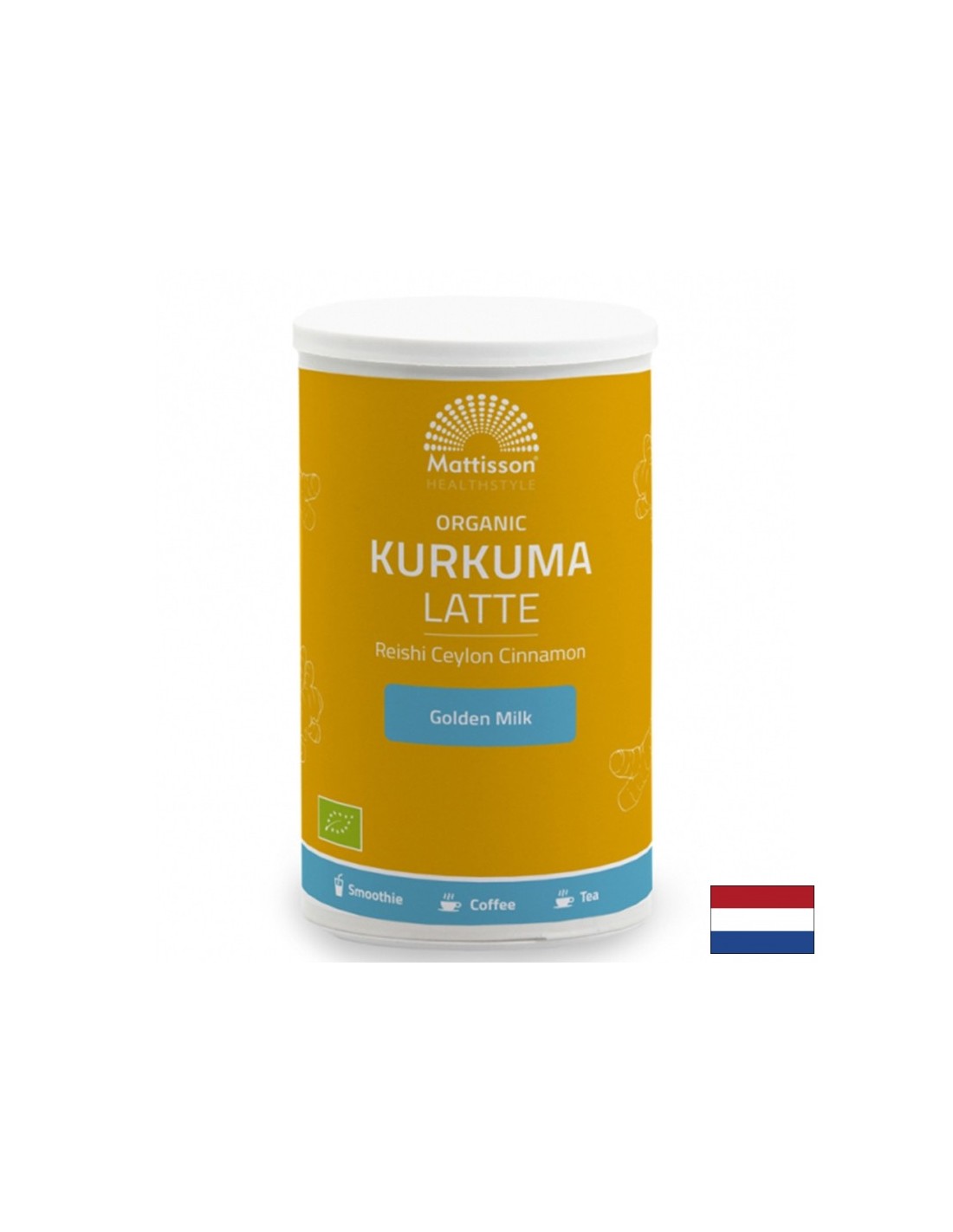 Latte kurkuma s Reishi i Ceylon Cinnamon Bio, 160 g
