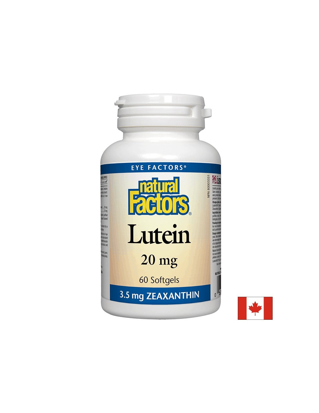 Lutein / Lutein 20 mg x 60 kapsula <tc>Natural Factors</tc>