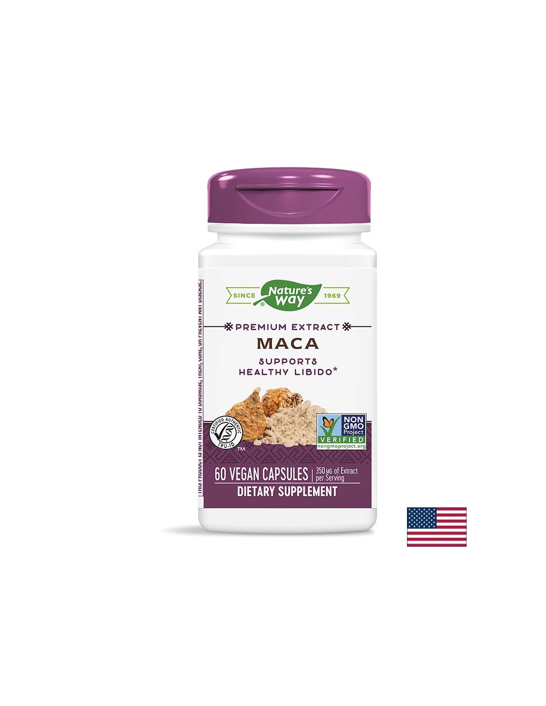 Maca - maca 350 mg, 60 kapsula priroda