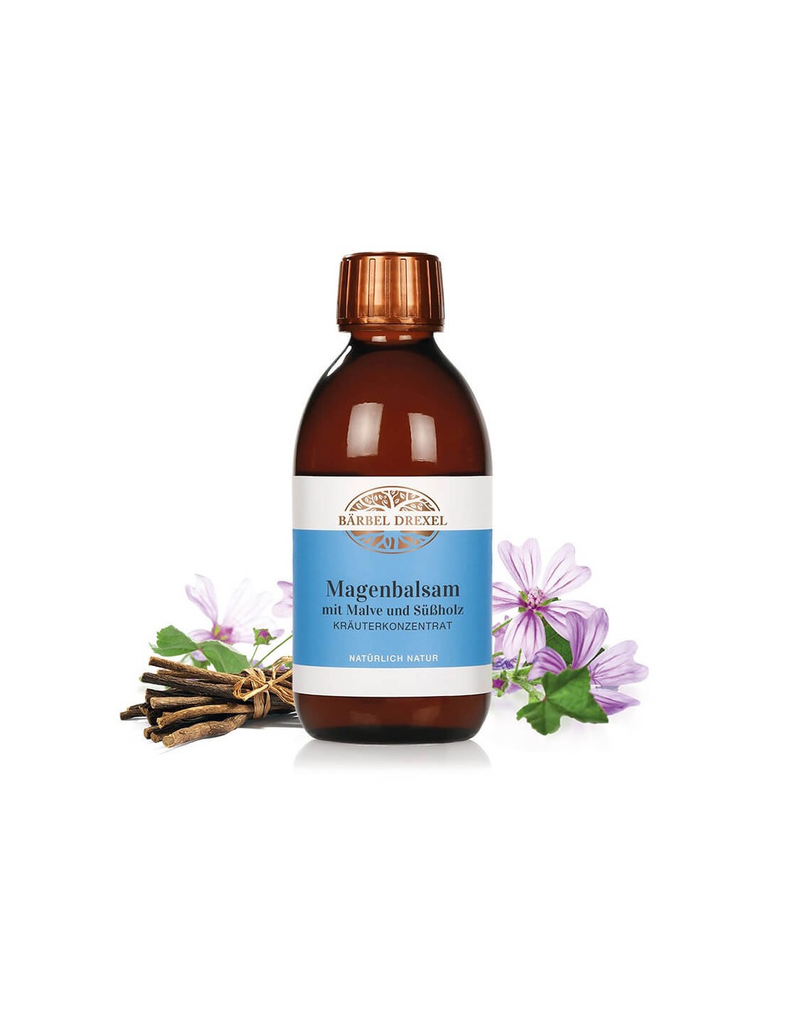 Magenbalsam mit Malve und Süßholz Kräuterkonzentrat / Stomach balm with mallow and licorice concentrate, 250 ml Bärbel Drexel - Nutra Best Europe
