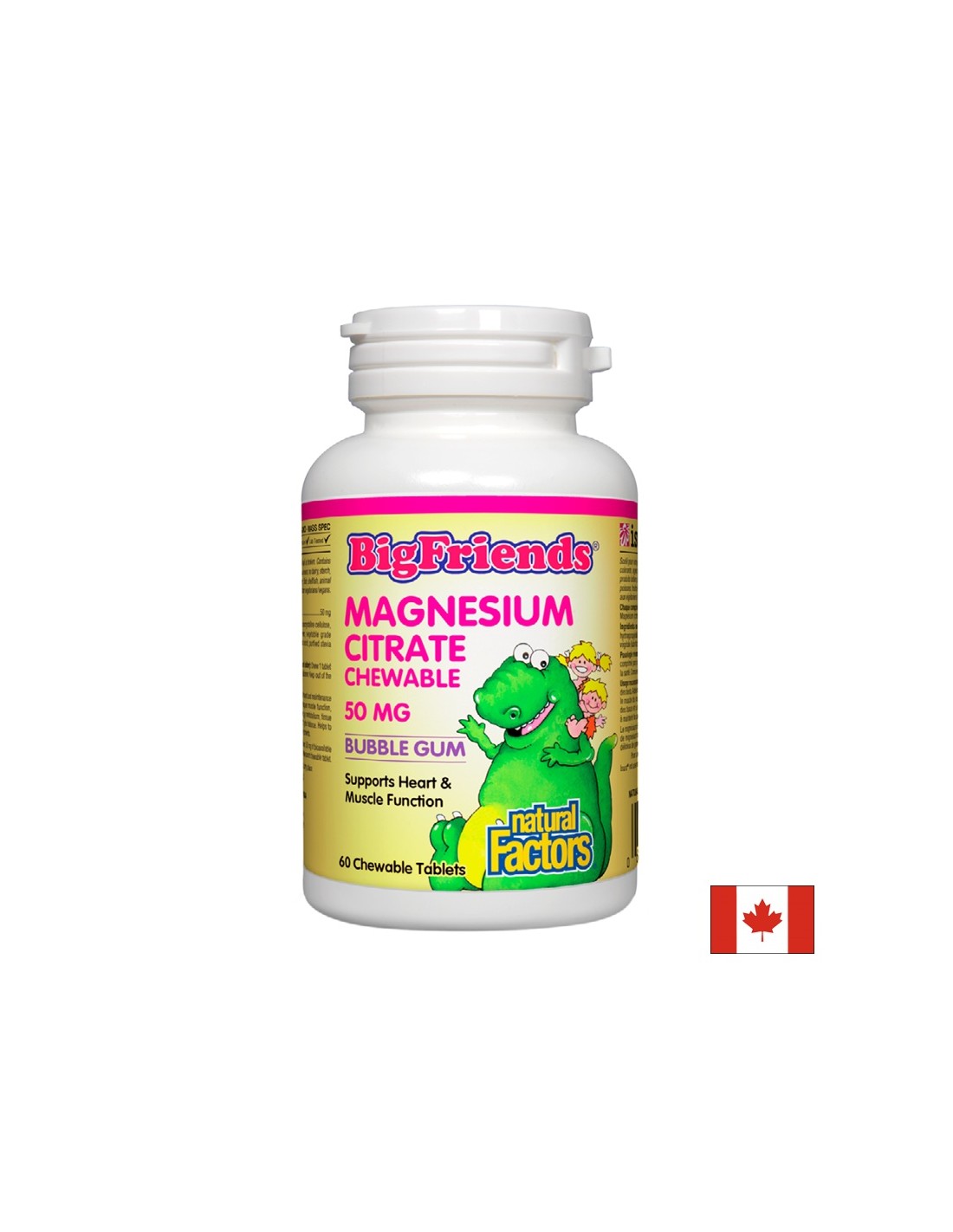 Magnezijev citrat veliki prijatelji 50 mg - 60 tableta za žvakanje