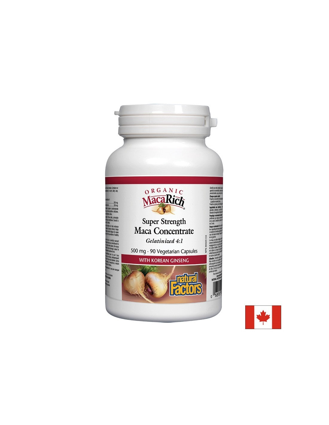 Macarich® Organski koncentrat Maca 4: 1/ Maca 500 mg x 90 kapsula