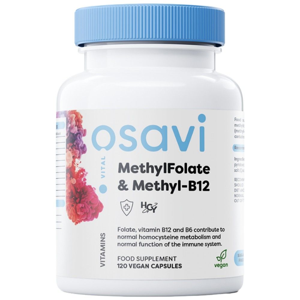 Metilfolat i metil-B12 | s Quatrefolic® - 120 kapsula