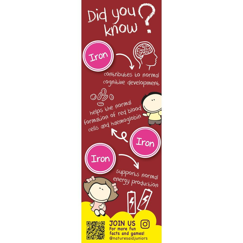 Željezo + vitamin C + vitamin B12 + folna kiselina kapi za djecu (Mini Drops Iron) 50 ml NaturesAid