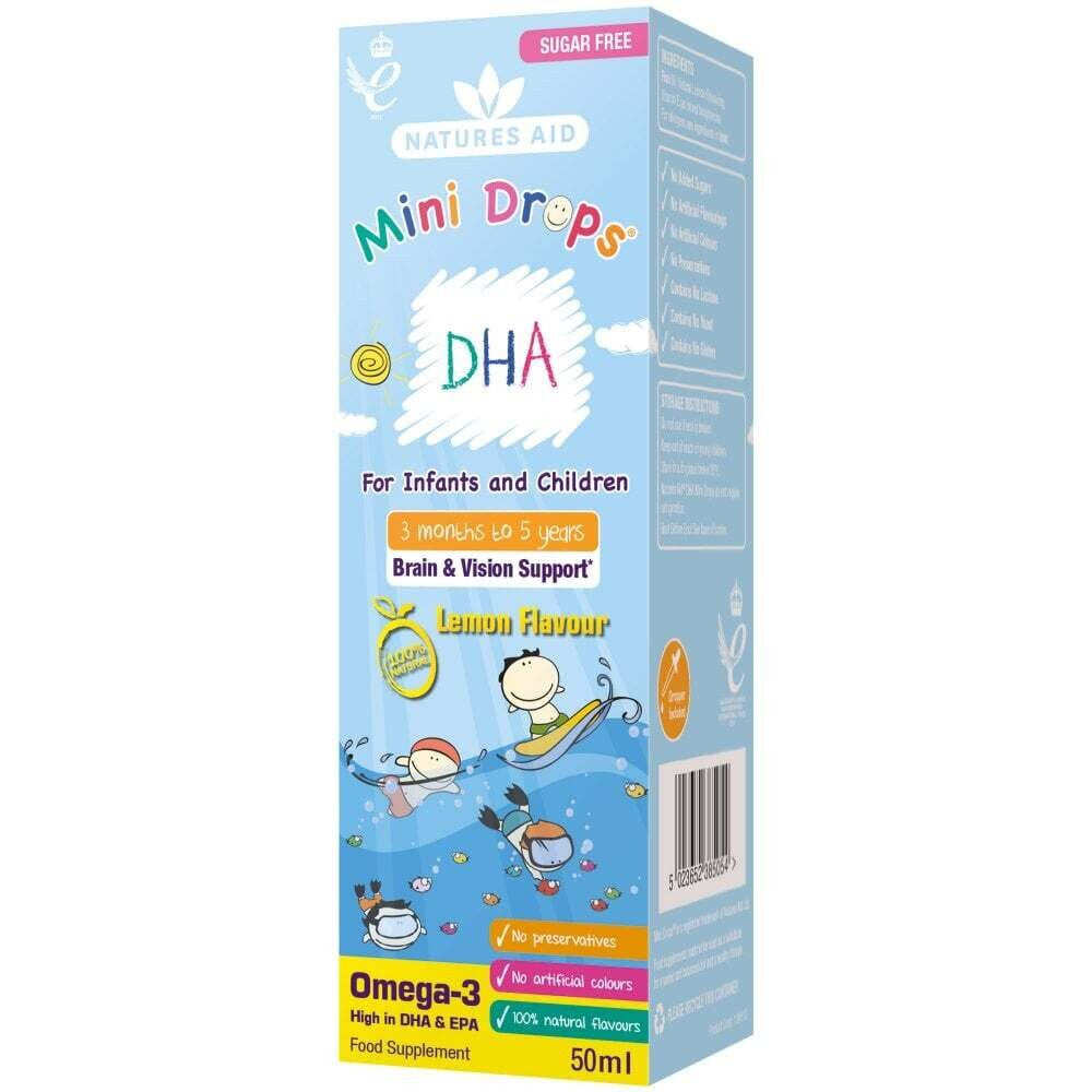 Omega 3 kapi za djecu (Kids Omega-3 Mini Drops) 50ml NaturesAid