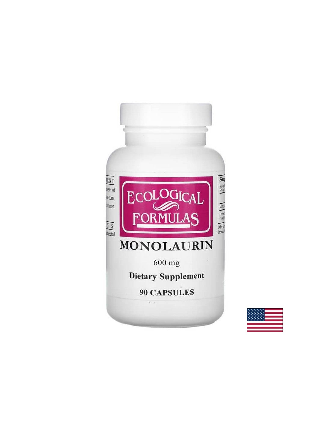Monolaurin - imunitet, zaštita od infekcije, energija, 600 mg, 90 kapsula