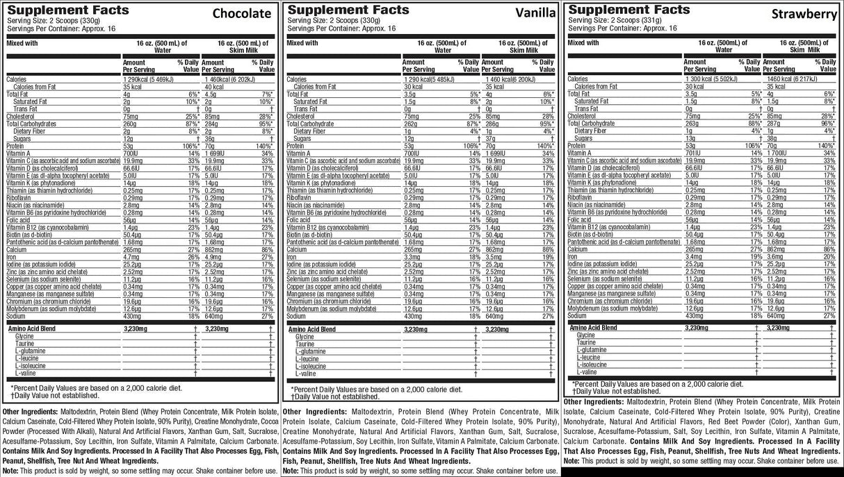 100% premium masovni dobitak - 5454 grama