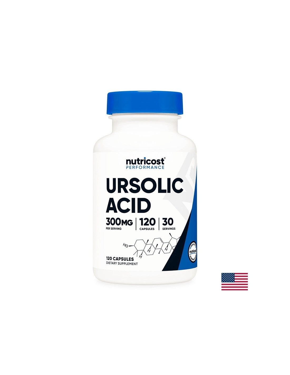 Muscle function - Ursolic acid (Ursolic Acid), 120 capsules Nutricost - Nutra Best Europe