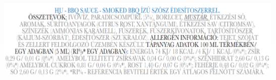 Dimljeni BBQ umak | Keto prijateljski nula kalorija - 350 ml