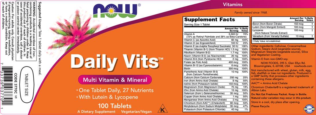 Daily Vits Multi -100 tableta