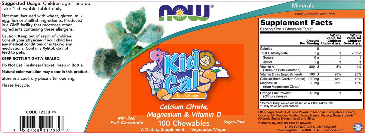 Kid Cal - Mag - 100 tableta za žvakanje