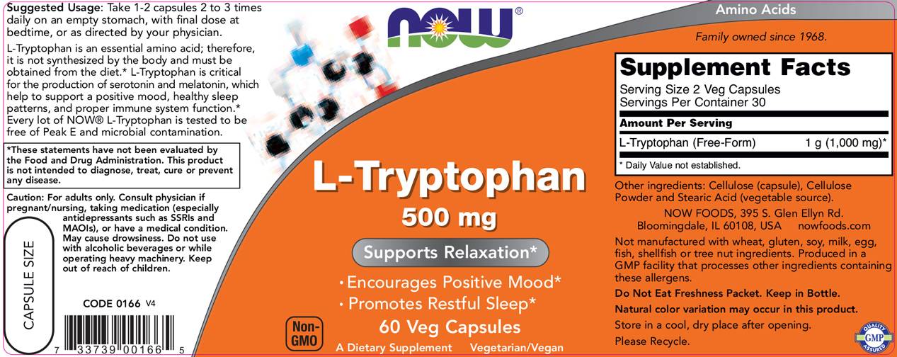 Triptophan 500 mg - 60 kapsula