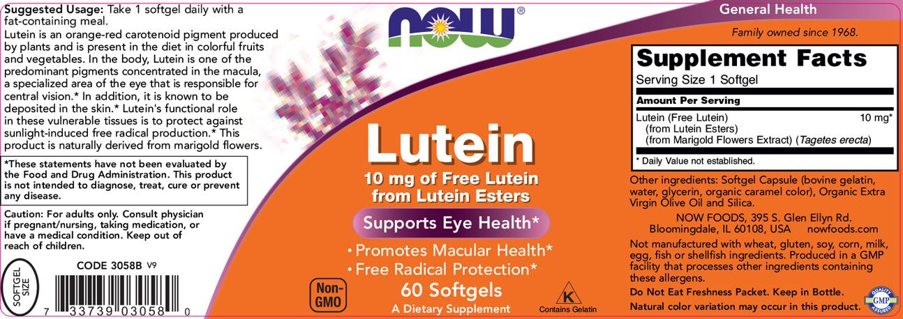Lutein 10 mg estera - 60 softgels