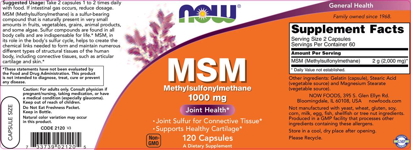 MSM 1000 mg - 240 kapsula