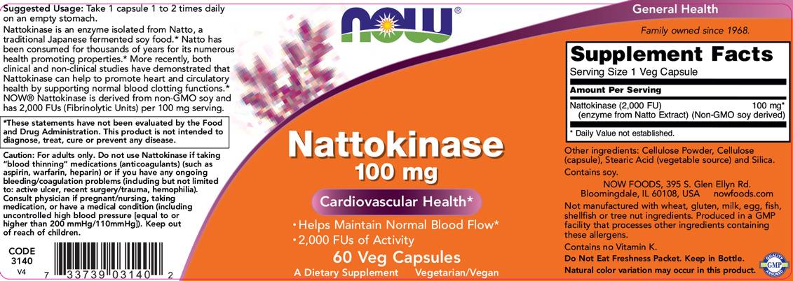 Nattokinaza 100 mg - 60 kapsula