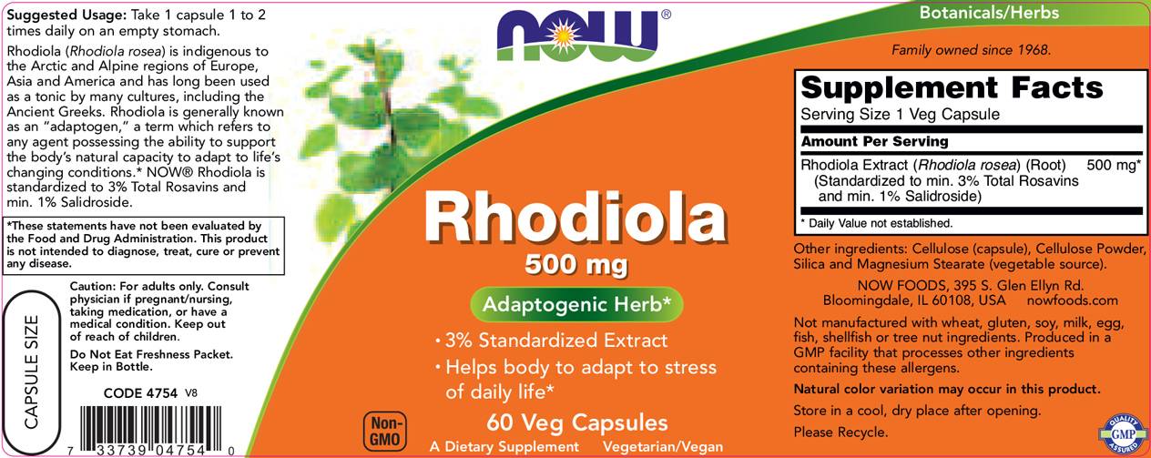 Rhodiola 500 mg - 60 kapsula