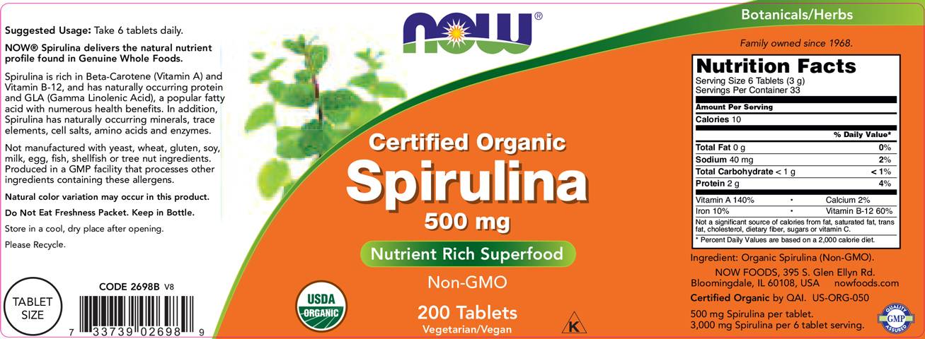 Spirulina 500 mg - 200 tableta