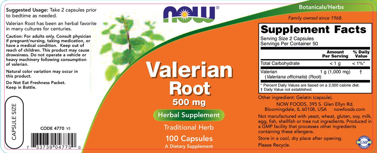 Valerian korijen 500 mg - 100 kapsula