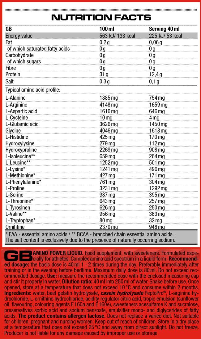 Amino snaga tekućina - 1000 ml