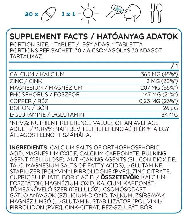 Ca/zn/mg | Formula cinka kalcija magnezija - 30 tableta