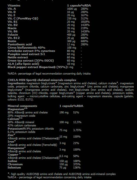 Vita -min višestruki sport - 60 kapsula
