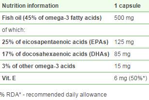 Omega 3 plus vit e 45% - 120 kapsula