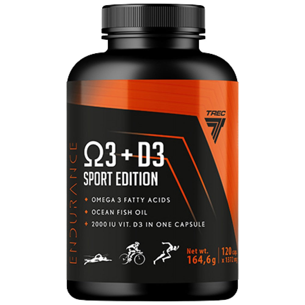 Omega 3 + D3 izdržljivost | Sport Edition 120 gel kapsule