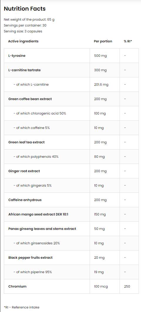 Izgaranje masti / ekstremnih 90 kapsula