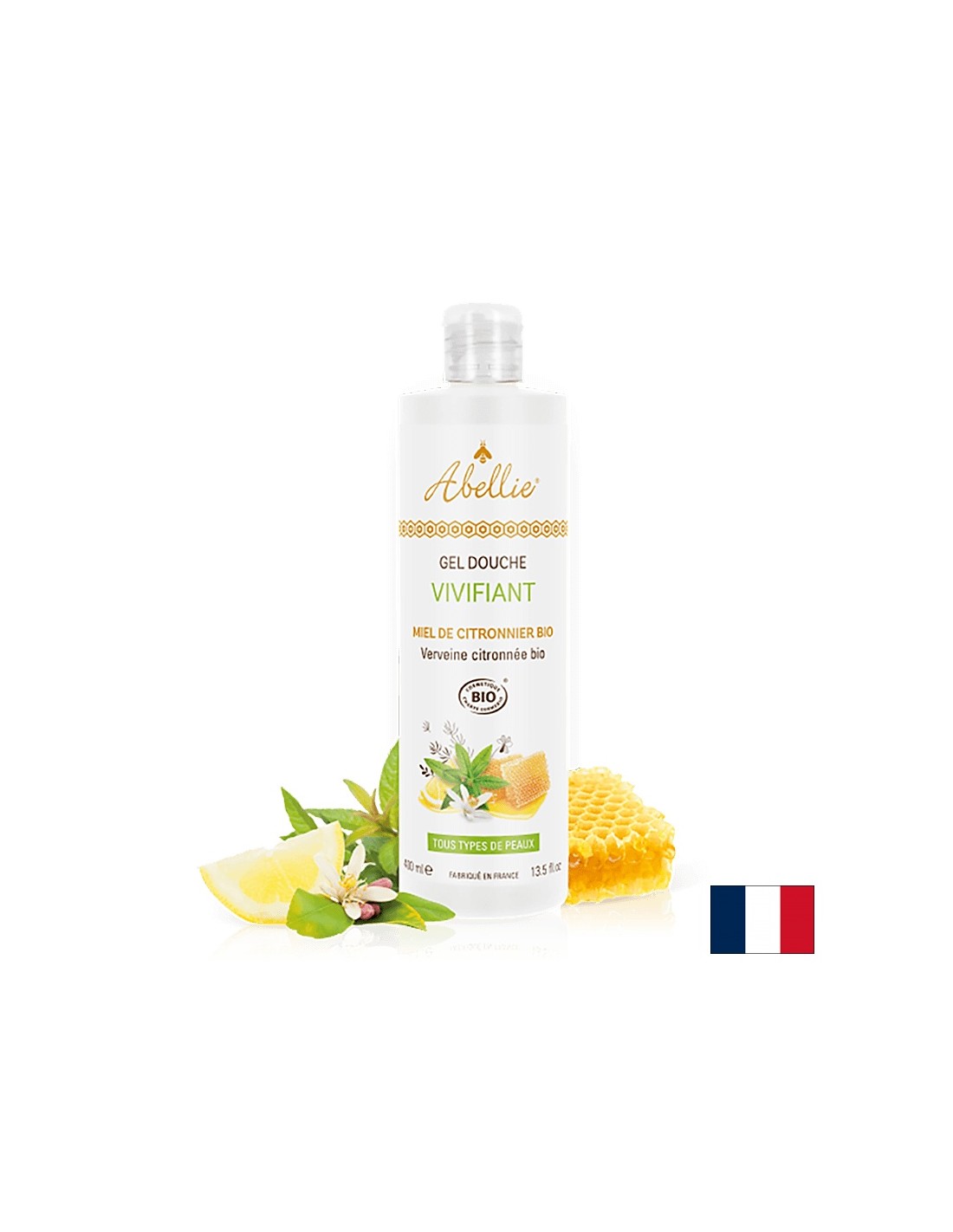 Osvježavajući gel za tuširanje tijela, s limunom, medom, limunom Verbena, 400 ml